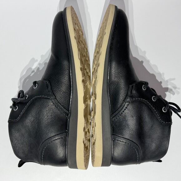 Flag LTD. Bryson Black Leather Comfort Chukka Boot Made in Brazil Men’s Size 10M - Picture 12 of 16
